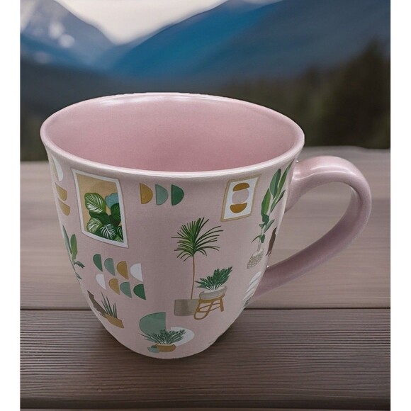 Plant Mom Cat Lover Ceramic Coffee Mug Pink Plant Lady Crazy Cat Lady Swiftie - Picture 4 of 11